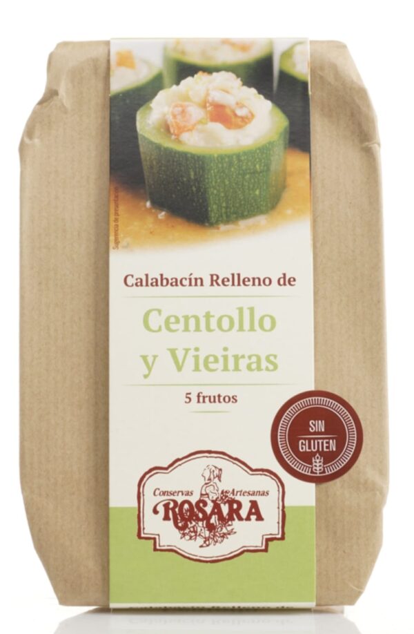 CALABACIN RELLENO DE CENTOLLO Y VIEIRAS